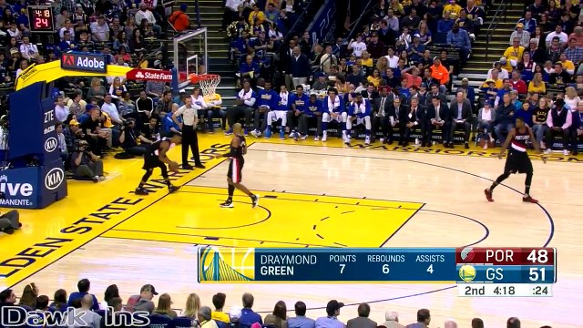 Le duel entre Damian Lillard (38 Pts) vs Stephen Curry (39pts)