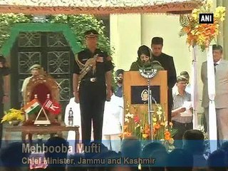 Mehbooba Mufti takes oath as J&K's first woman CM