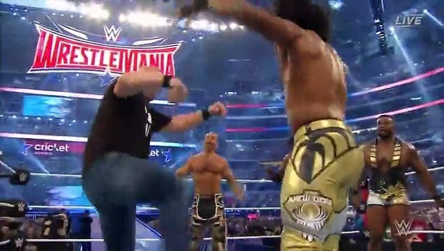 Wrestlemania 32 - Part 5 - Stone Cold , HBK and Mick Foley make a surprise appearance: WrestleMania 32 on WWE Network