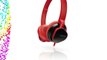 Creative Hitz MA 2300 - Casque Audio léger avec microphone intégré - Rouge