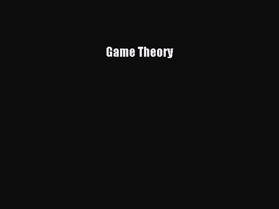 Download Game Theory PDF Free
