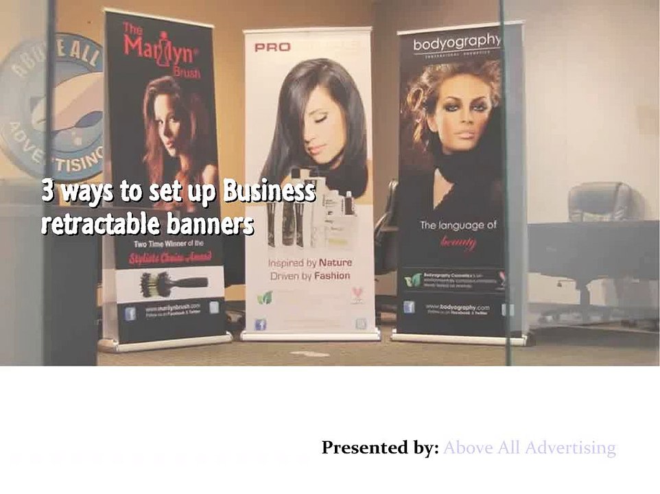 3 Ways to set up Retractable Banner