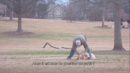 Ce chien a tout compris pour rester au parc !
