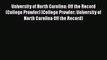 Read University of North Carolina: Off the Record (College Prowler) (College Prowler: University