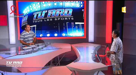 Rodolphe Apuarii, invité du Président de la Fédération Tahitienne de va'a