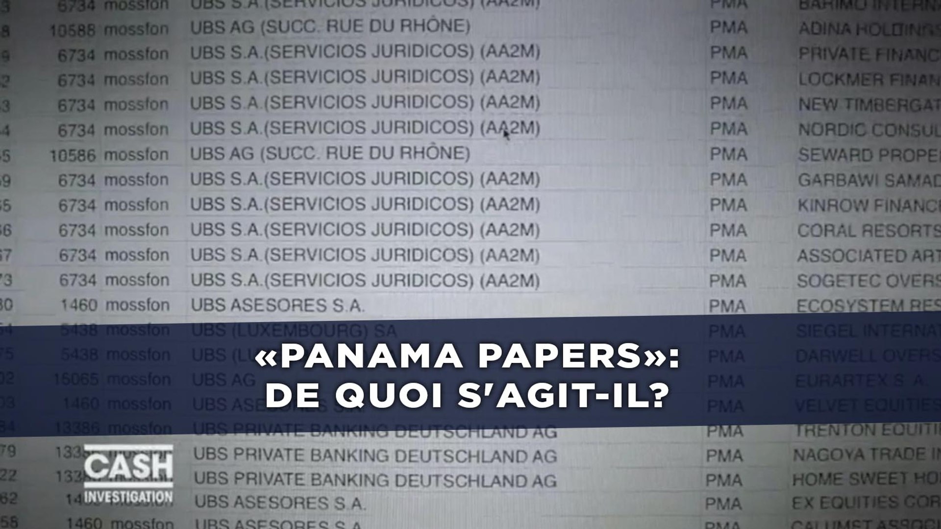 ⁣«Panama Papers»: De quoi s'agit-il?