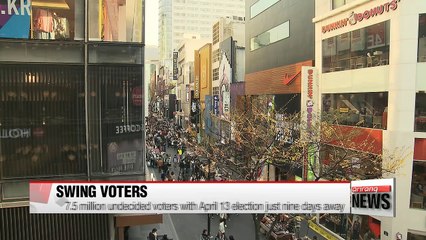 Millions of undecided voters with April 13 election just nine days away