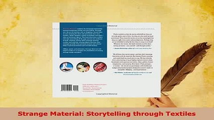 PDF  Strange Material Storytelling through Textiles PDF Full Ebook