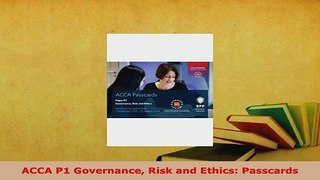 Download  ACCA P1 Governance Risk and Ethics Passcards PDF Online