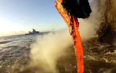 Okyanusa Dökülen Lavı Böyle Görüntüledi