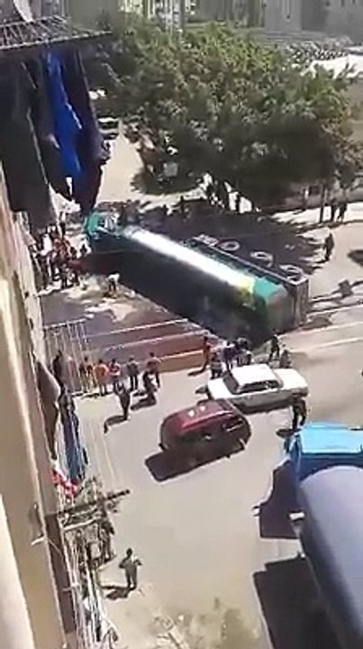 لحظة #انفجار #ناقلة #بنزين في #الاسكندرية ا#ليوم#