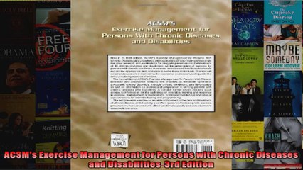 Tải video: Read  ACSMs Exercise Management for Persons with Chronic Diseases and Disabilities3rd Edition  Full EBook