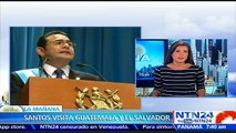 Presidente Santos llega a Guatemala para reunirse con su homólogo Jimmy Morales