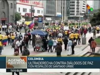 Uribismo se moviliza contra el proceso de paz para Colombia