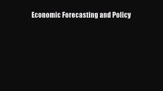 Read Economic Forecasting and Policy Ebook Free