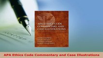 PDF  APA Ethics Code Commentary and Case Illustrations PDF Online