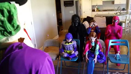 PINK SPIDERGIRL TWINS VS FROZEN ELSA SPIDERMAN VS JOKER SUPERHERO MAGIC SHOW VS  BATMAN VS SUPERMAN
