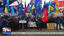 Oposición de Ucrania protesta contra el gobierno de Yanukovich