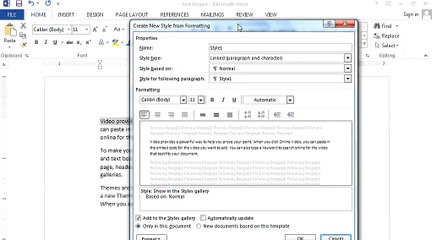 Ms Word 2013 - Lecture No 9 - ReadyMade Styles