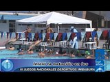 Inició la natación en los III Juegos nacionales deportivos Imbabura 2012
