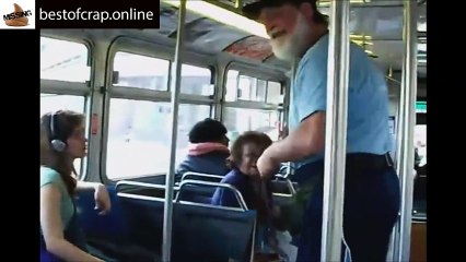 Old man stands up to a bully/thug and wins