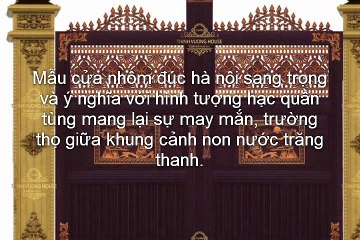 Mẫu cửa cổng nhôm đúc - Tùng Hạc Đồng Xuân