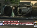 Three ejected in single-vehicle crash in downtown Phoenix