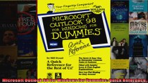 DOWNLOAD PDF  Microsoft Outlook 98 for Windows for Dummies Quick Reference FULL FREE