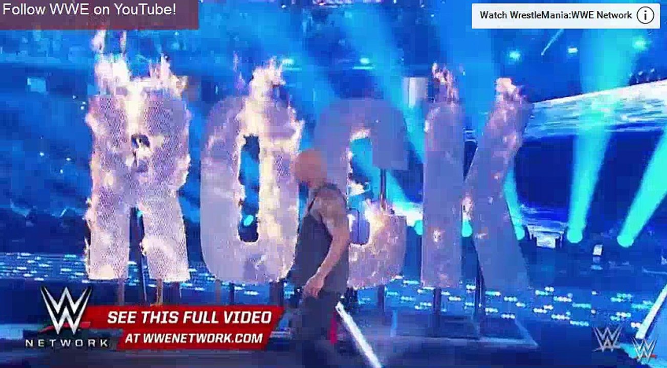 The Rock returned to WWE: WrestleMania 32 on WWE Network