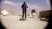 This musician beatboxing using a recorder and Loop Station is impressive