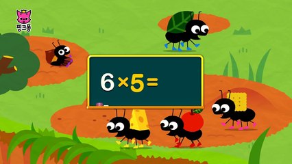 구구단 6단 | 6씩 뛰어 세기 | 구구단 동요 | 핑크퐁! 인기동요