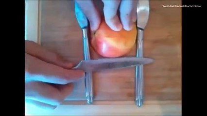 How to make a swan from apple (Tutorial)