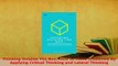 PDF  Thinking Outside The Box How to Think Creatively By Applying Critical Thinking and PDF Online