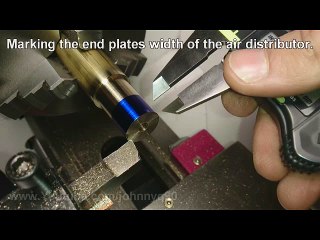 MARKING the end plates witdth of the air distributor