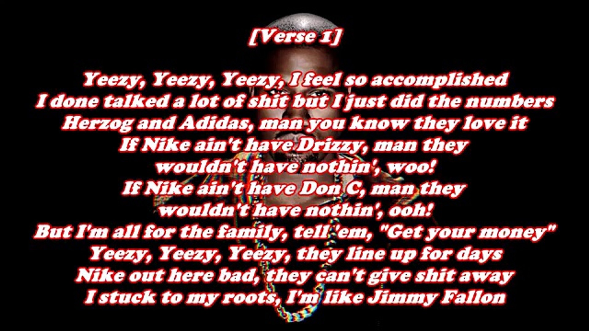 Kanye West lyrics - Kanye West lyrics posted randomly