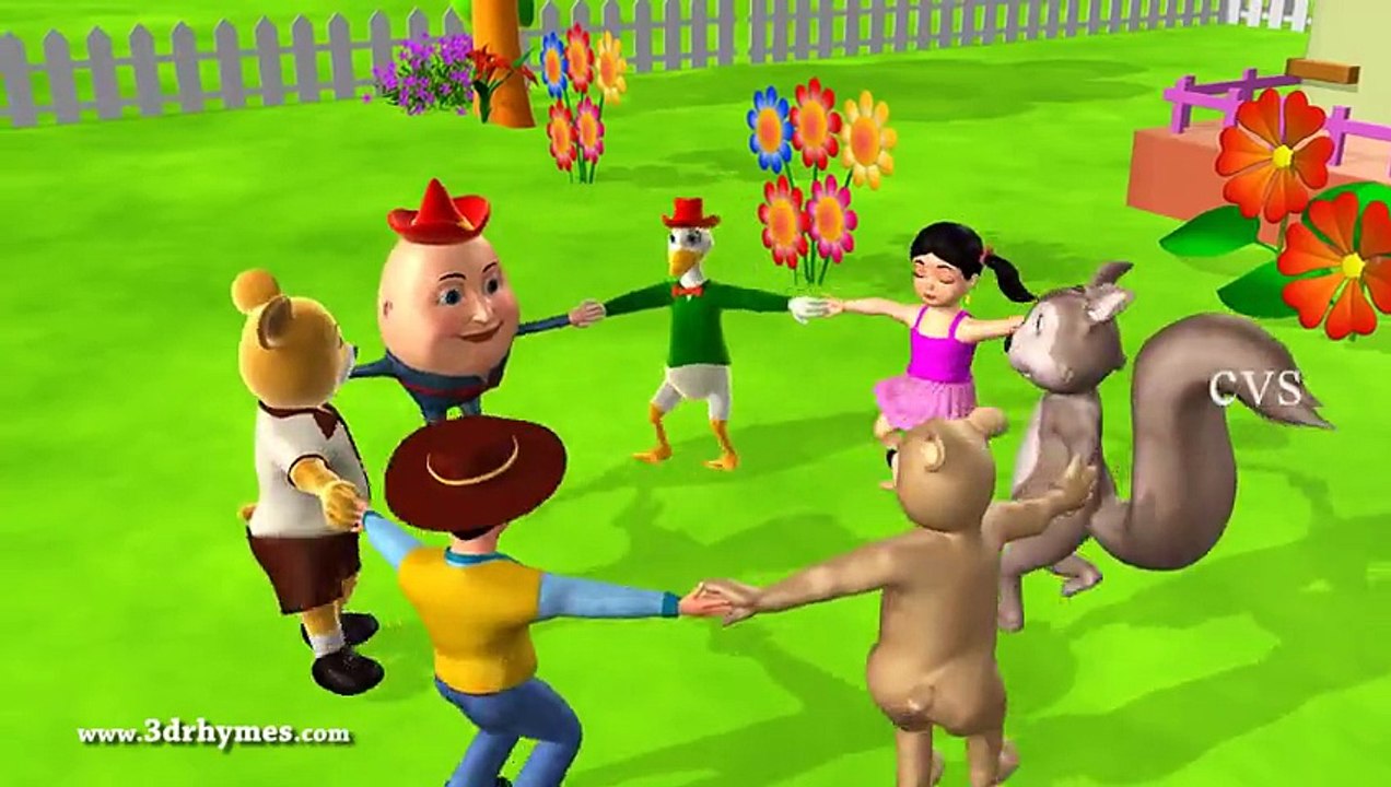 Ringa Ringa Roses -  3D Animation English Nursery rhymes For children - Hindi Urdu Famous Nursery Rhymes for kids-Ten best Nursery Rhymes-English Phonic Songs-ABC Songs For children-Animated Alphabet Poems for Kids-Baby