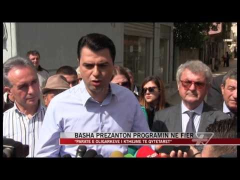Basha prezanton programin në Fier - News, Lajme - Vizion Plus