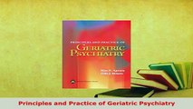PDF  Principles and Practice of Geriatric Psychiatry  EBook