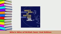 PDF  Whos Who of British Jazz 2nd Edition  EBook