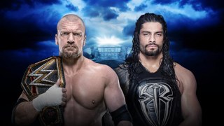 WrestleMania 32  Triple H  vs. Roman Reigns WWE World Heavyweight Championship Full Fight