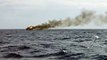 Hawaiian Fishing Boat Caught in Flames