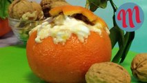 Mandarinas rellenas - Postre fácil y muy ligero