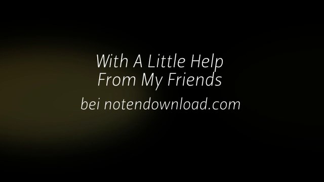 Noten bei notendownload - With A Little Help From My Friends (Joe Cocker)