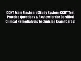 PDF CCHT Exam Flashcard Study System: CCHT Test Practice Questions & Review for the Certified