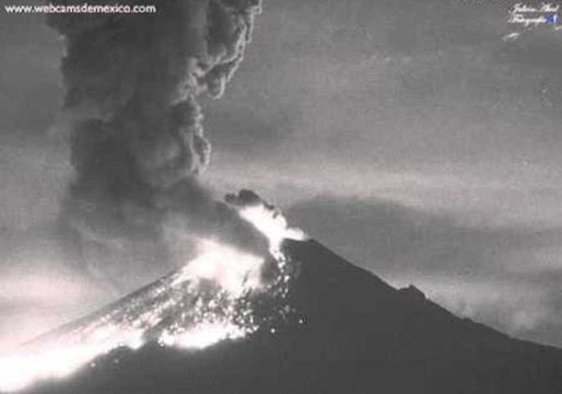 Mexico's Popocatépetl Spews Hot Ash and Gas Into the Sky