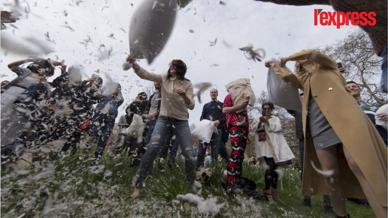 Des batailles géantes de polochons organisées de New York à Hong Kong