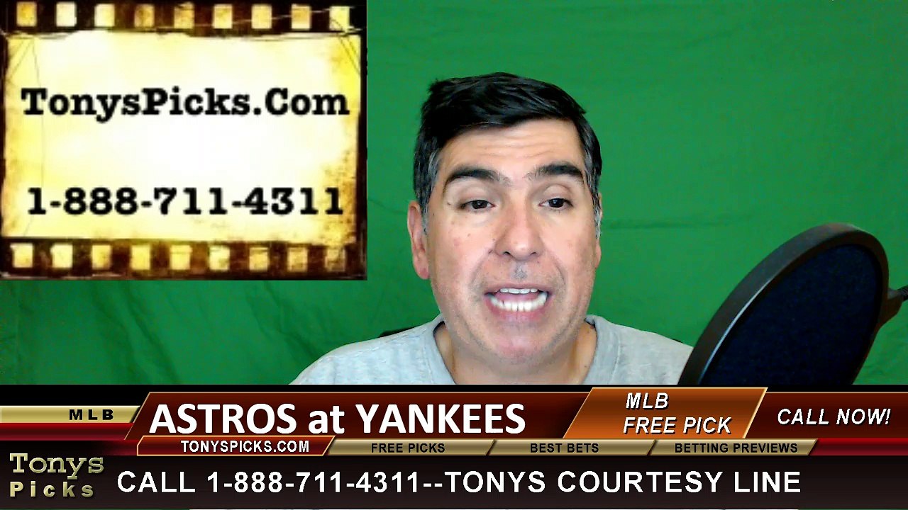New York Yankees vs. Houston Astros Free Pick Prediction MLB Baseball Odds Preview 4-5-2016