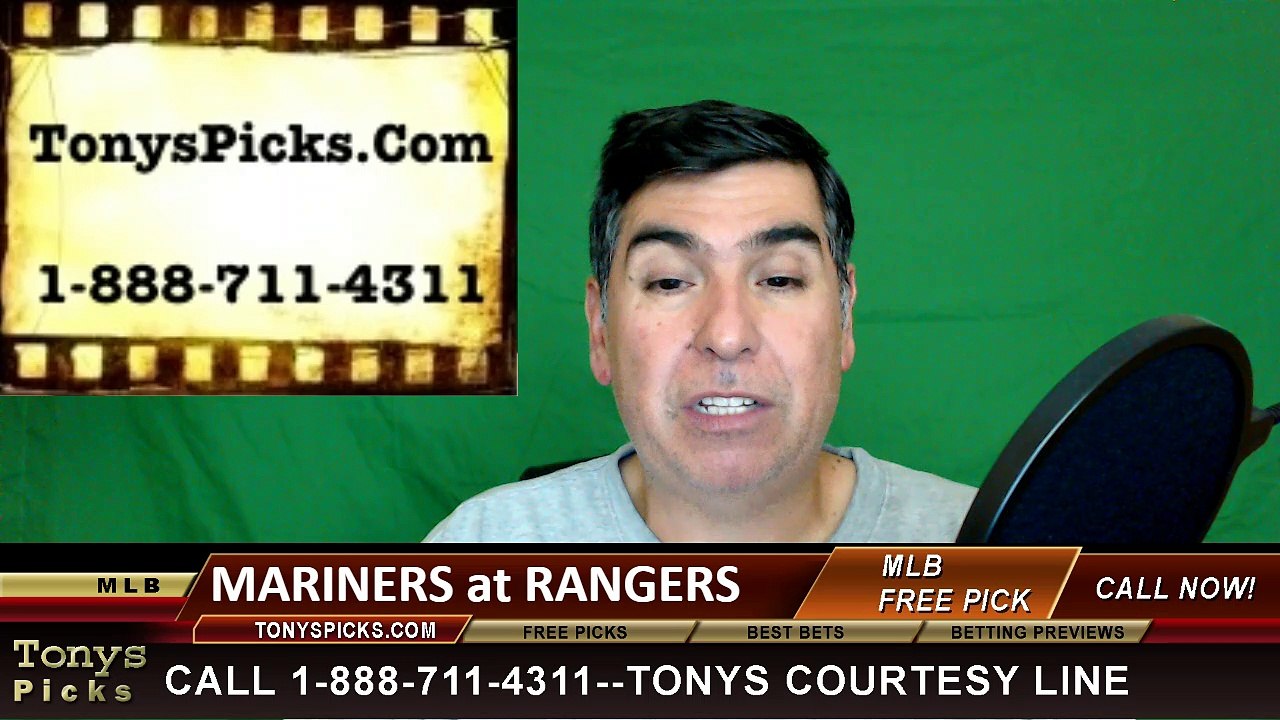 Texas Rangers vs. Seattle Mariners Free Pick Prediction MLB Baseball Odds Preview 4-4-2016