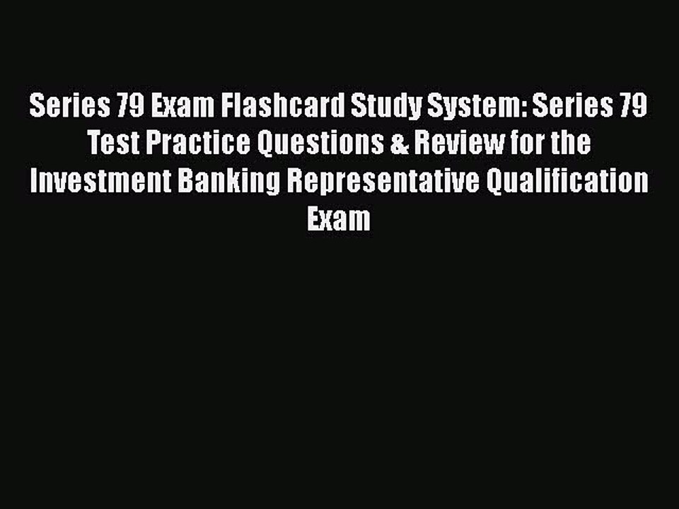 PDF Series 79 Exam Flashcard Study System: Series 79 Test Practice Questions & Review for the