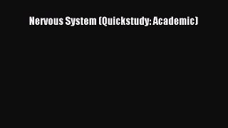 Read Nervous System (Quickstudy: Academic) Ebook Free